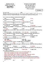 Đề khảo sát chất lượng môn Hóa học Lớp 12 năm 2019 - Mã đề chuẩn - Trường THPT chuyên Hùng Vương (Kèm đáp án)